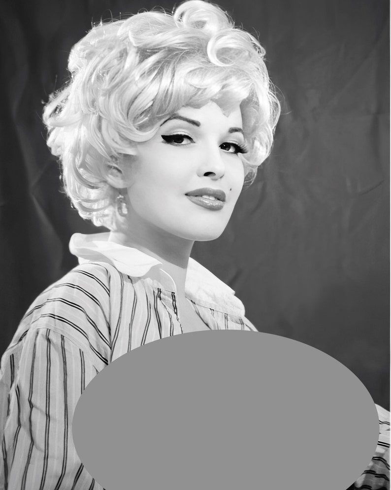 Vintage Sexy Topless Nude C. Early 1960's, Black & White, Mature, Stunning Blonde Bombshell