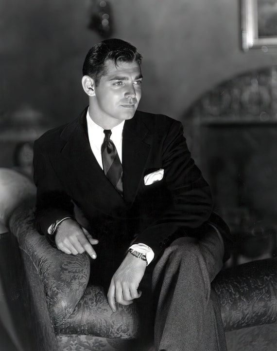 Clark Gable C 1933 Studio Portrait Black White Multiple  