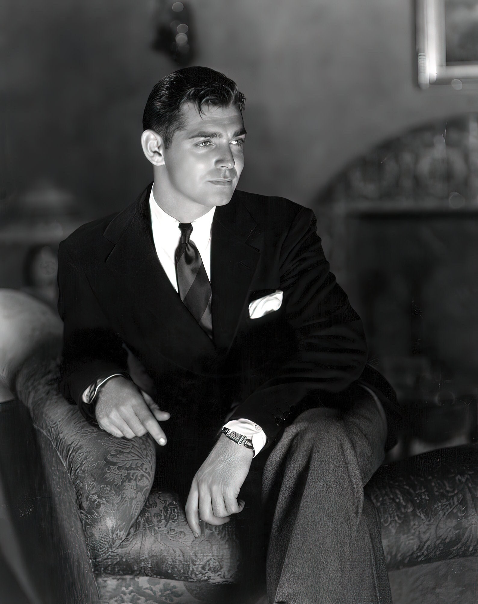 Clark Gable C 1933 Studio Portrait Black White Multiple  