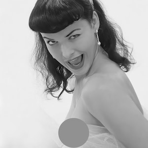 Bettie Page - 1950's Pin up - Black & White, Mature, Vintage, Sexy