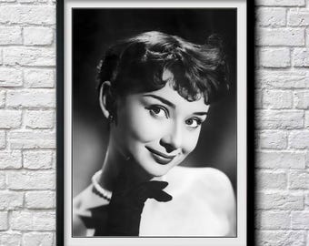 オードリー・ヘプバーン - スタジオポートレート、1951年頃 - 白黒