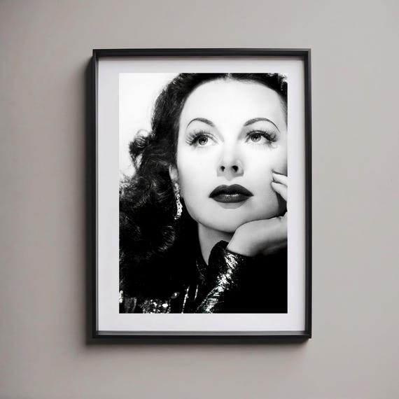 Hedy Lamarr C. 1940's Studio Portrait - Black & White, Multiple