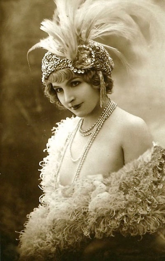 black flapper girl