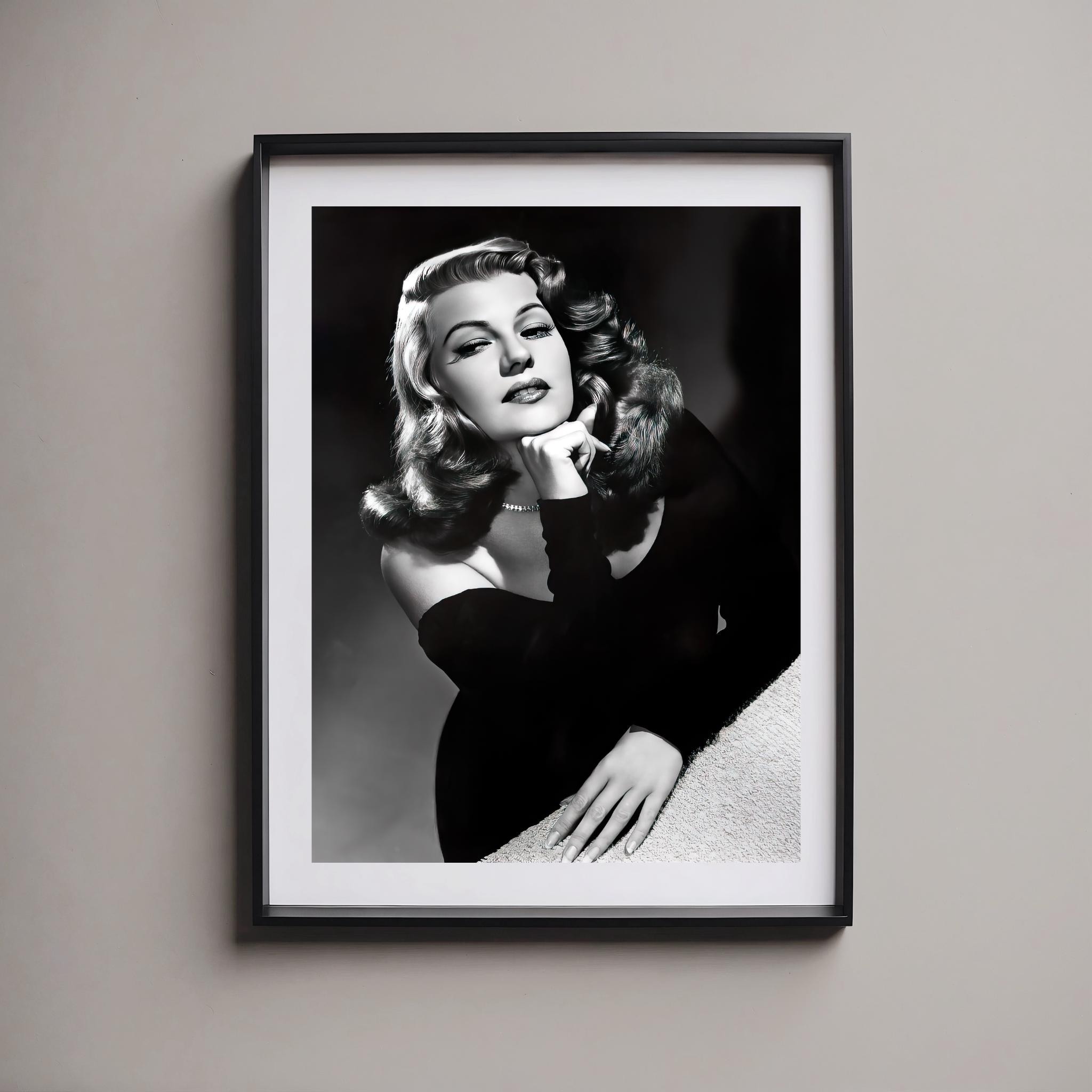 Rita Hayworth - 1948 Publicity Photo - Black & White, Multiple