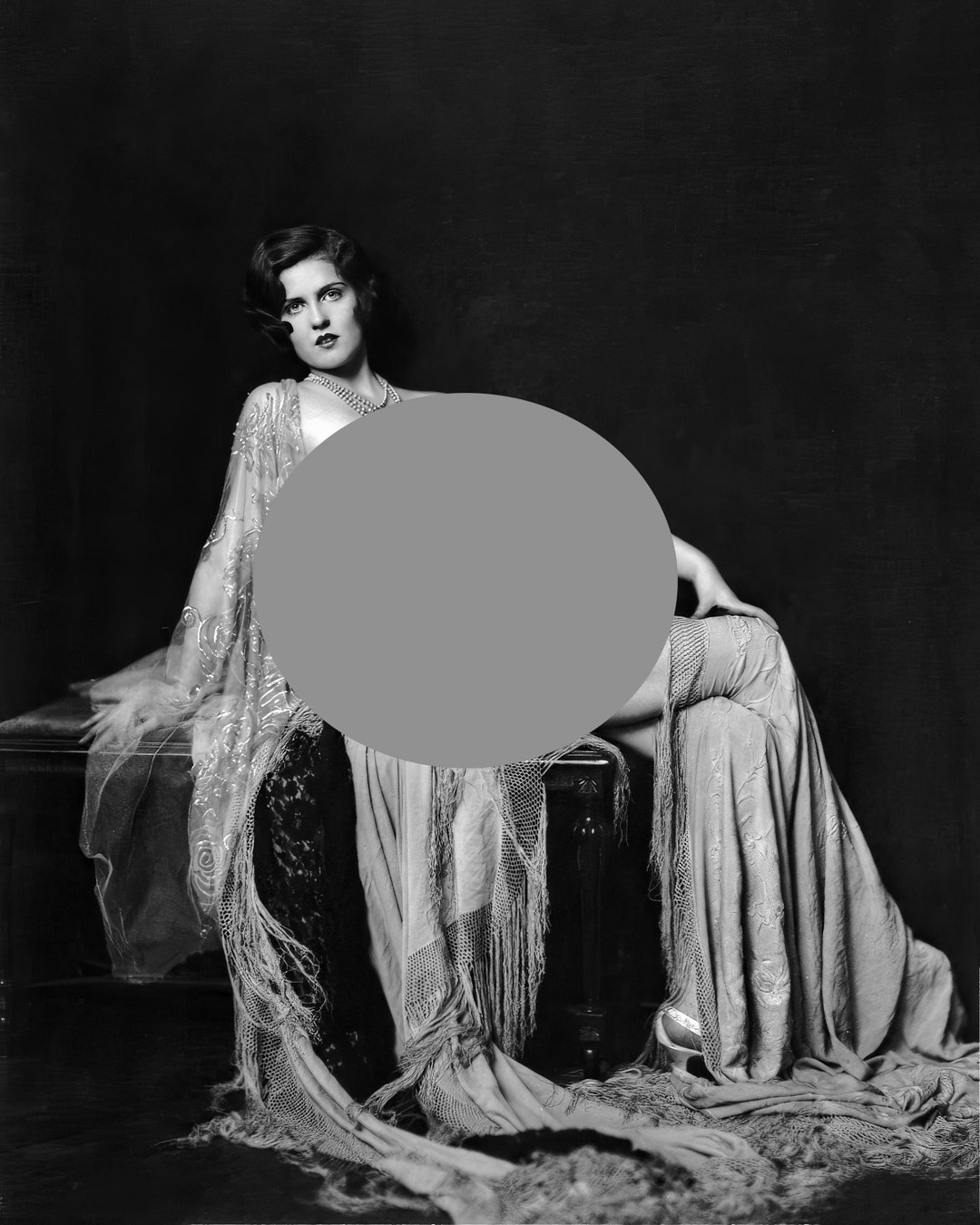 Ann Smith 1920's Era Ziegfeld Follies Actress Nude Portrait 730-857