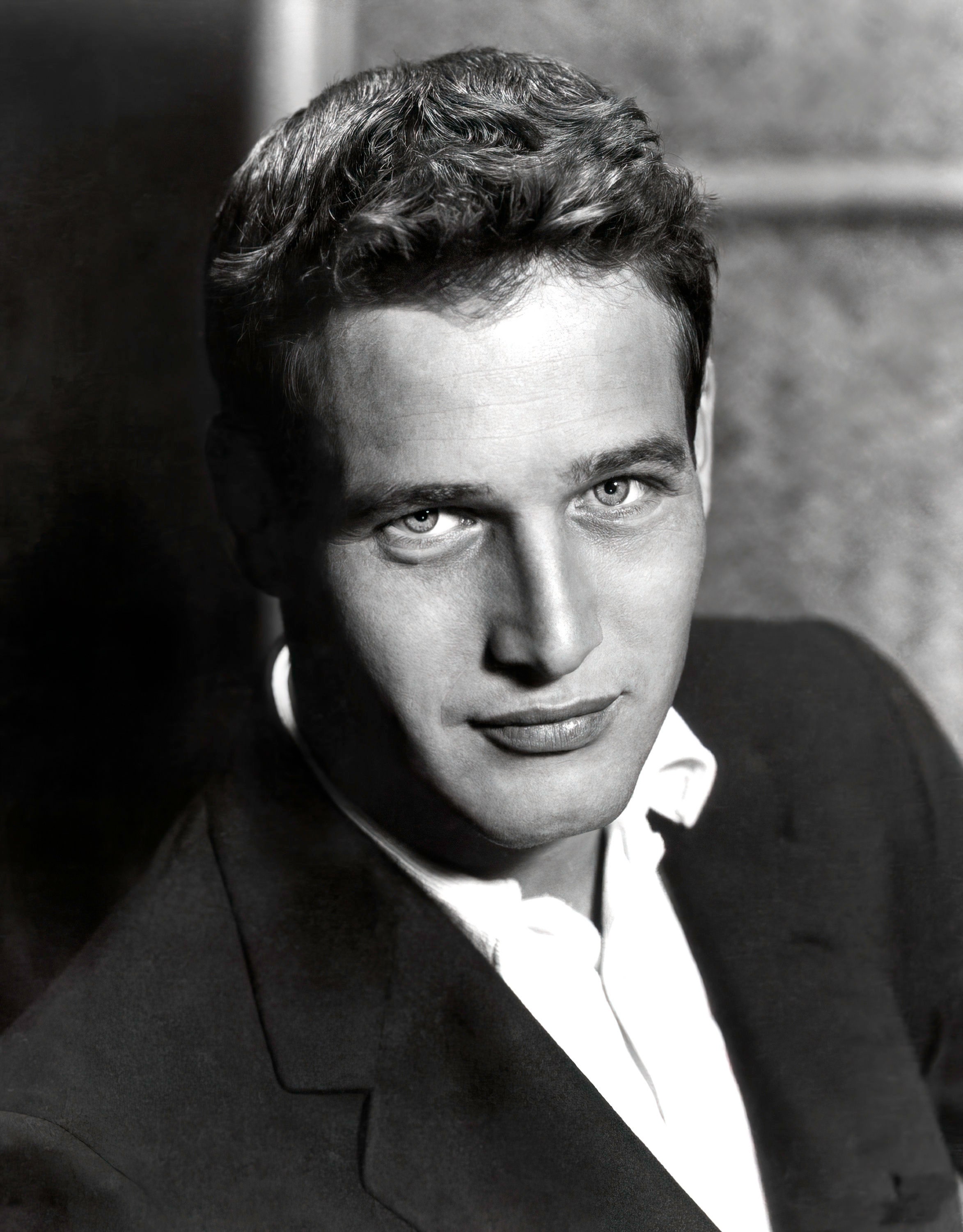 米国俳優 ポール・ニューマン （Paul Newman）直筆サイン入り 白黒写真