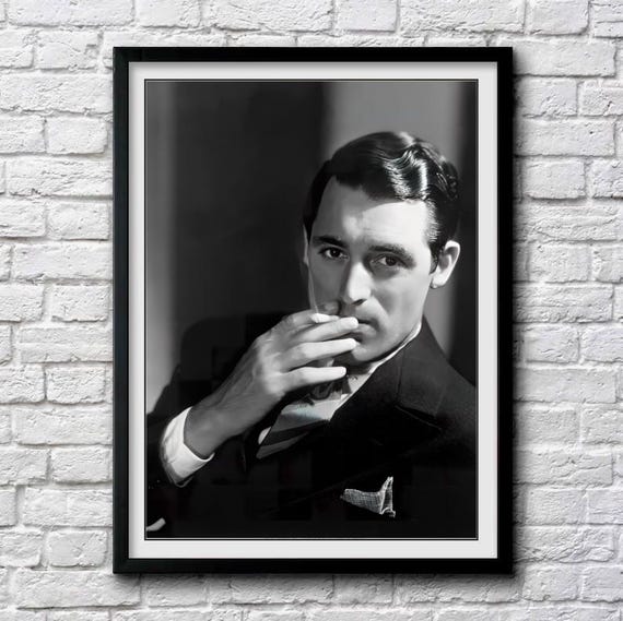 Cary Grant C. 1937 Studio Portrait - Black & White, Multiple Sizes