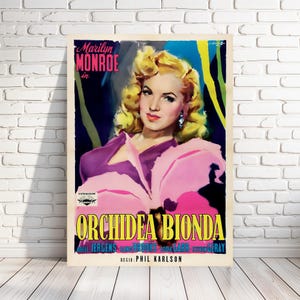 Print of &#39;Ladies of the Chorus&#39; (Spanish) classic movie poster, 1948 musical romance starring Marilyn Monroe, multiple sizes [777]