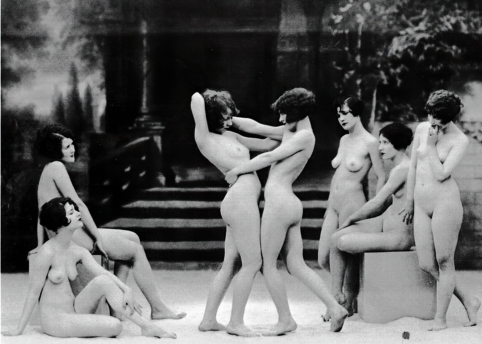 1920's Era-Ziegfeld Follies Nude Review-Classic Black & image 1.