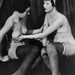1920's Era lesbian erotica - French postcard style 'French School'- black & white, multiple sizes-[730-567] Sexy Sultry Lovers Romantic 