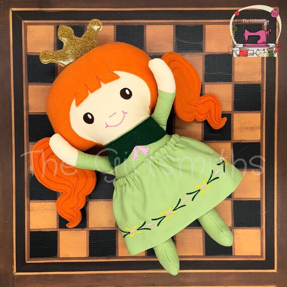 frozen anna rag doll