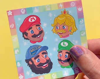 Mario Friends Mini Sticker Sheet