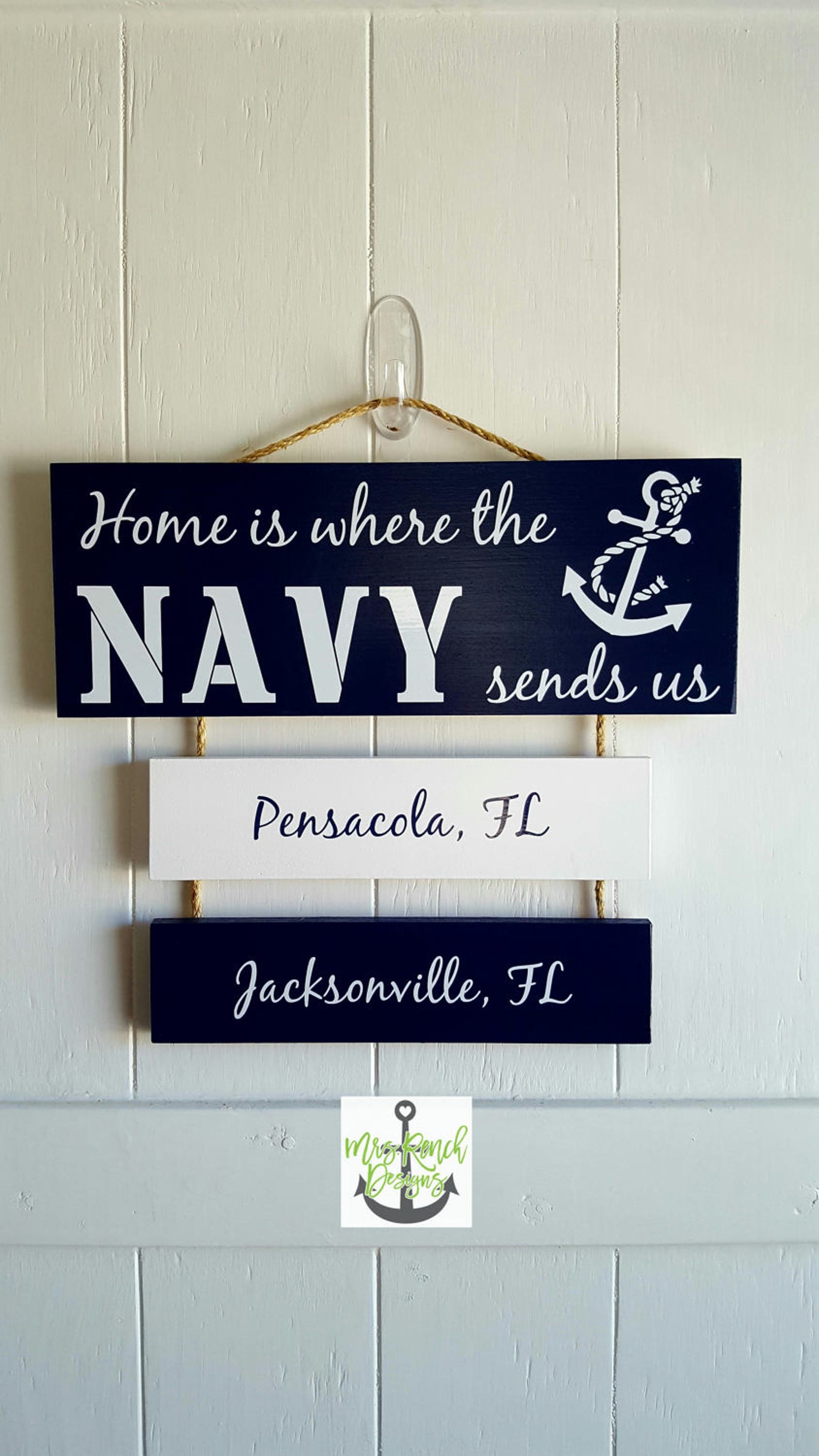 Home is Where the Navy Sends Us Navy Sign Patriotic Wall Etsy
