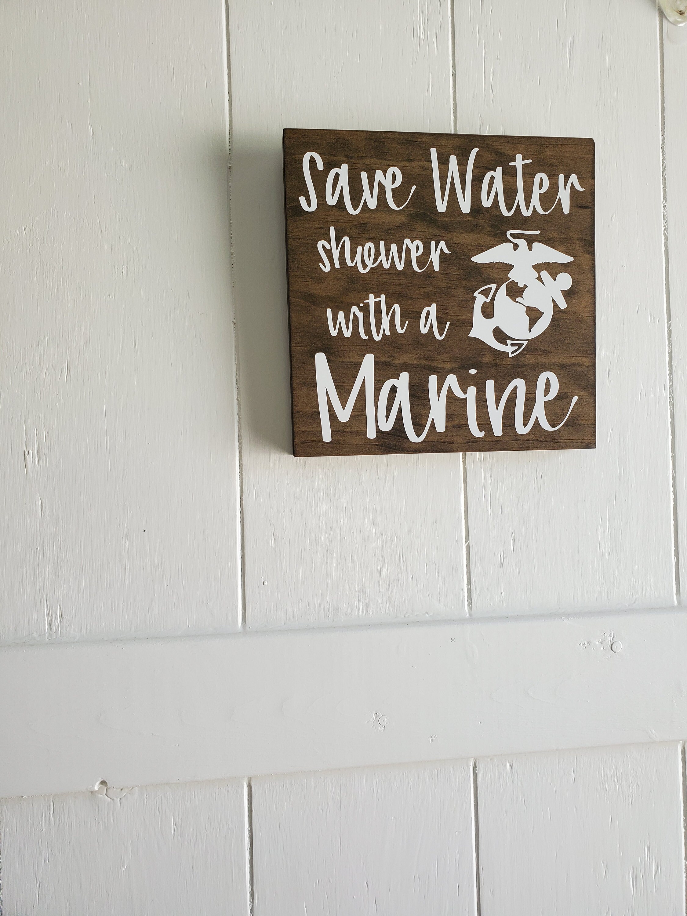 Marine Corps Bathroom Sign: Save Water, Military Humor Decor - Etsy