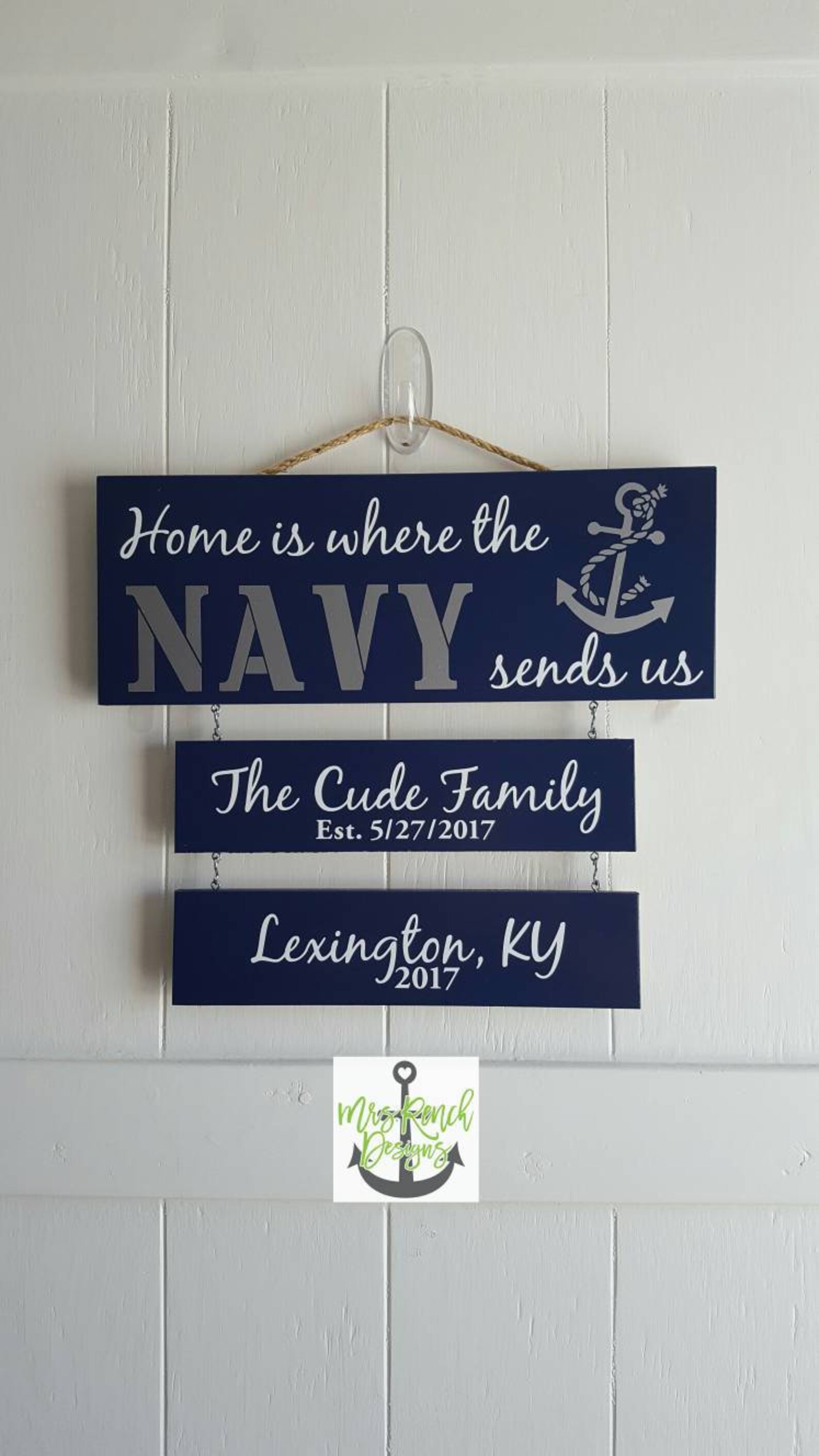 Home is where the Navy sends us Navy Sign Patriotic Wall Etsy