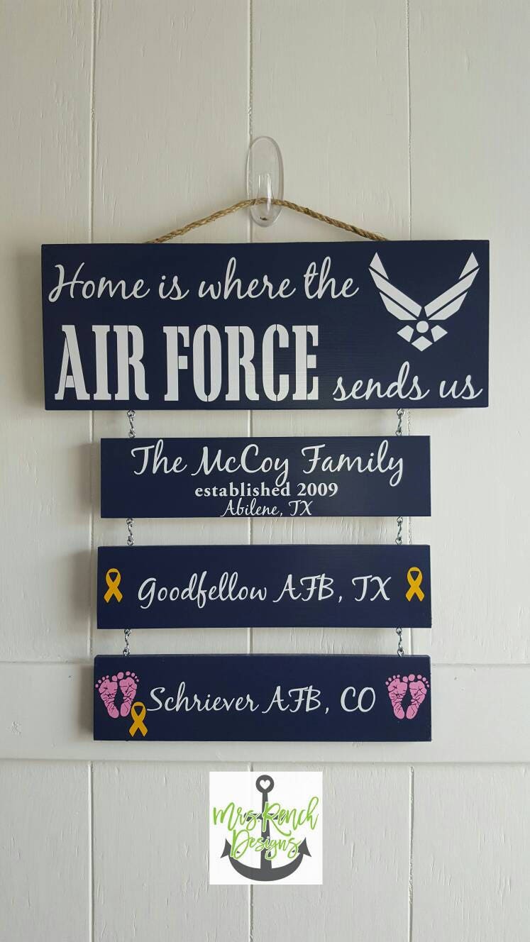 Home is Where the Air Force Sends Us Air Force Family Etsy