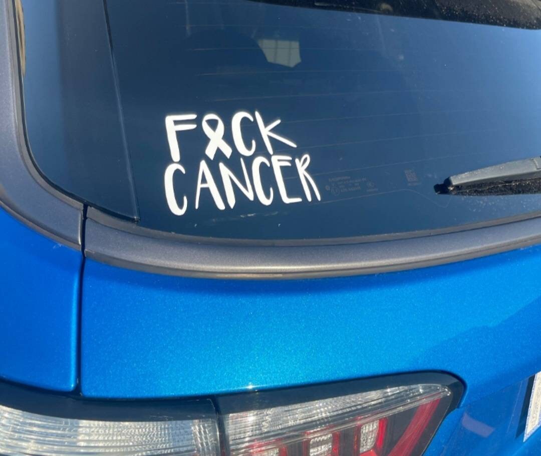 Fck Cancer Decal/Fck Cancer Sticker, cancer support, awareness decal,  cancer ribbon, Cure Cancer, fight cancer, fuck cancer - .de