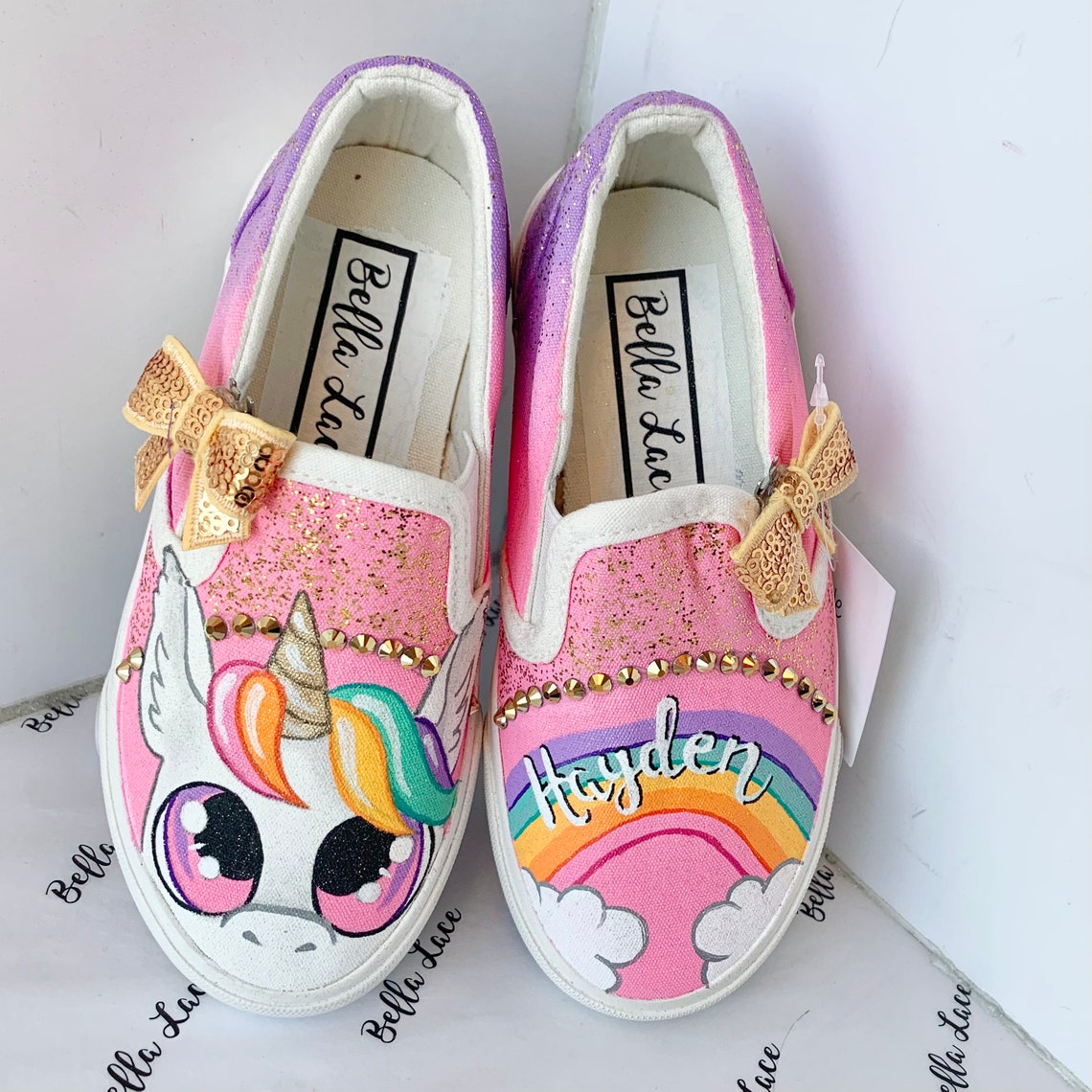 Unicorn shoes unicorn birthday party unicorn theme Etsy