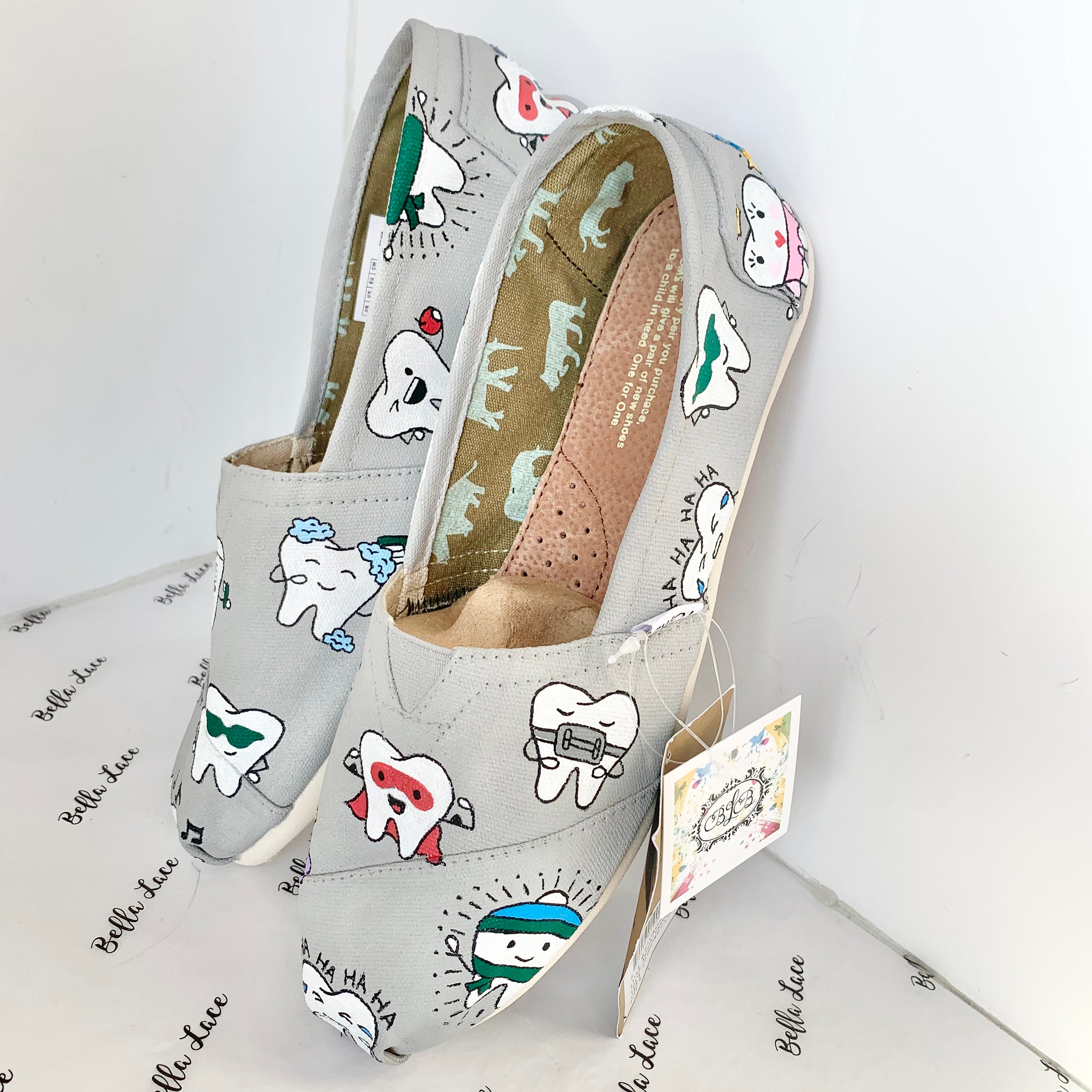 Custom dentist toms shoes custom toms tooth shoes Etsy