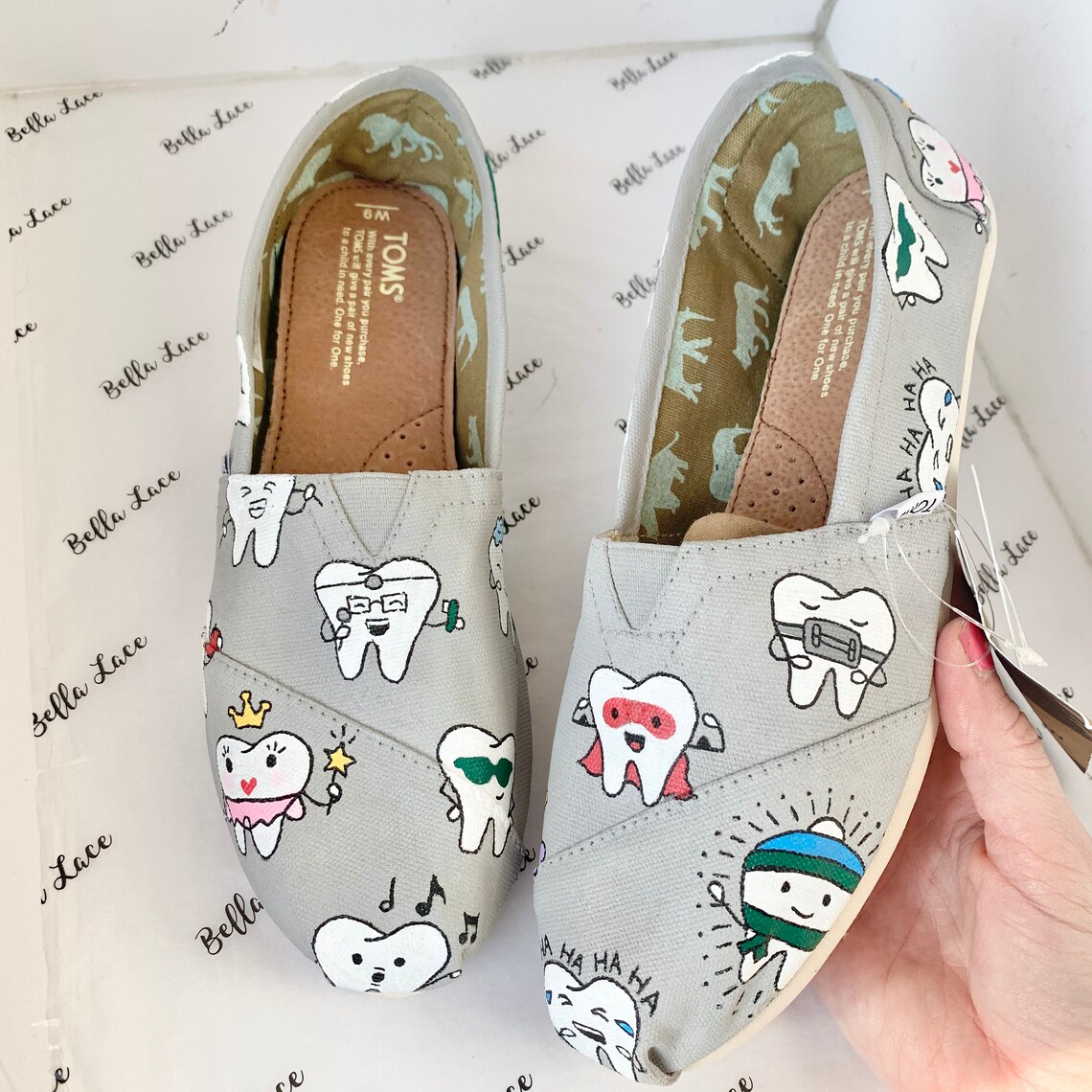 Custom dentist toms shoes custom toms tooth shoes Etsy