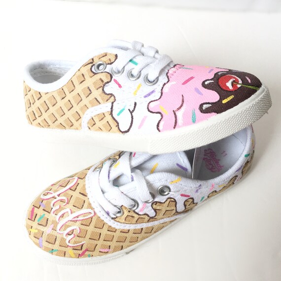 Custom ice cream shoes personalized ice cream shoes ice Etsy