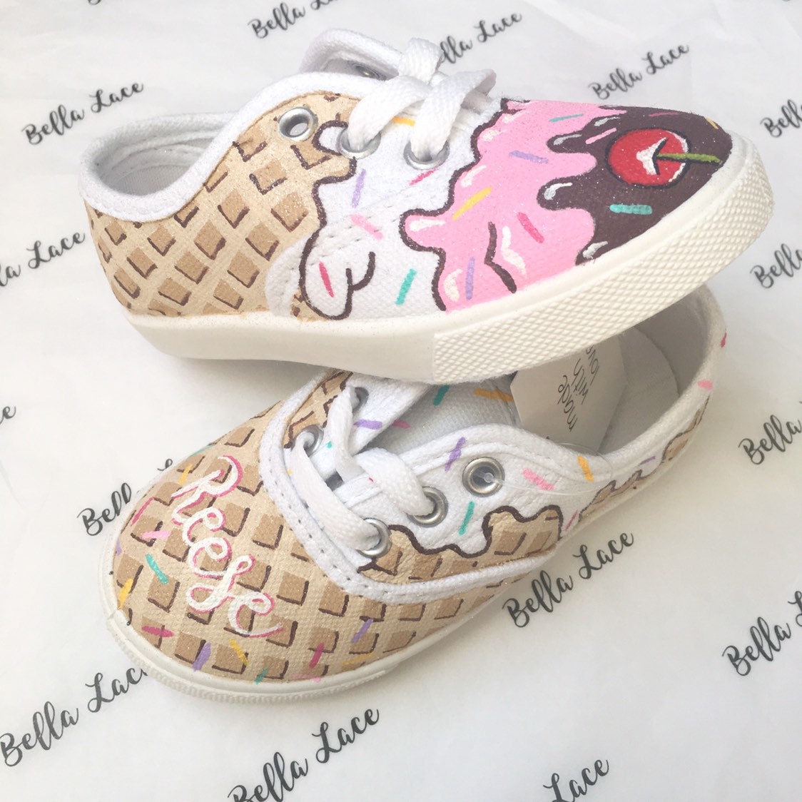 Custom ice cream shoes personalized ice cream shoes ice Etsy