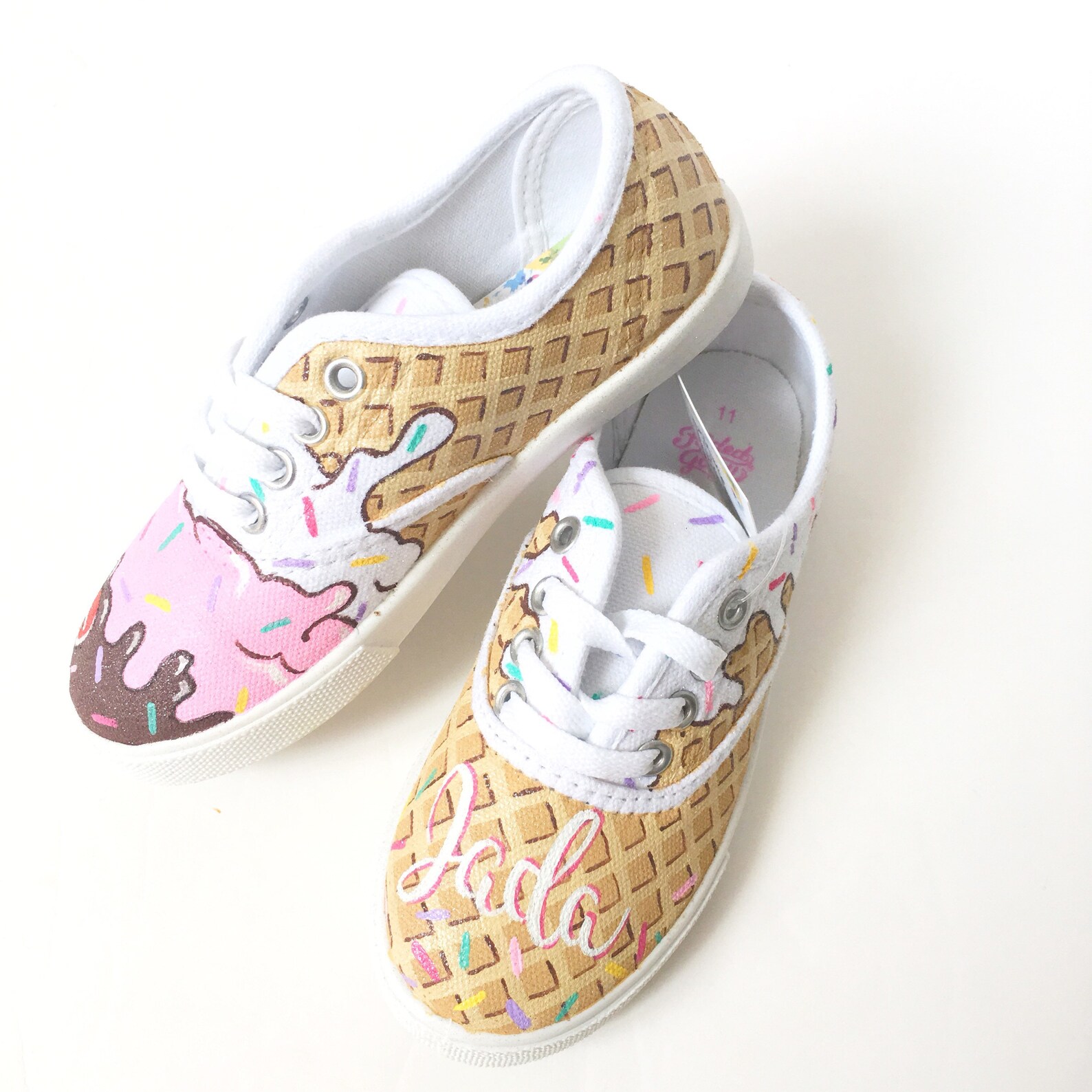 Custom ice cream shoes personalized ice cream shoes ice Etsy