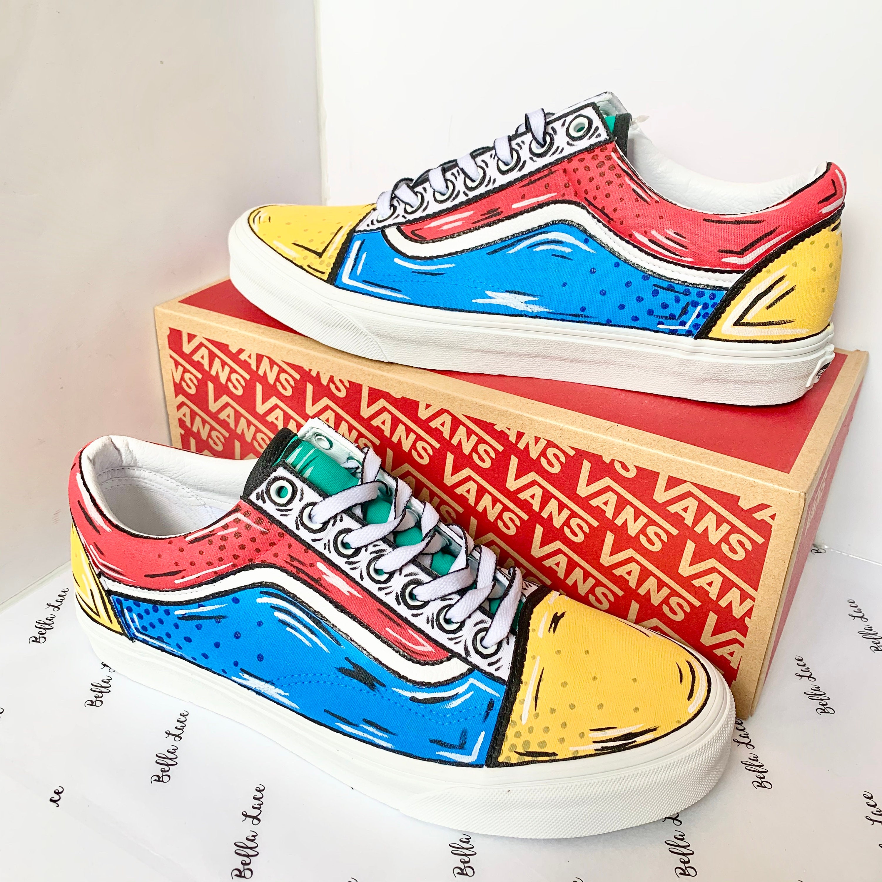 Custom Painted Cartoon Old Skool Vans Lace up Shoes Pop Art - Etsy UK Custom Painted Cartoon Old Skool Vans Lace up Shoes Pop Art - Etsy UK