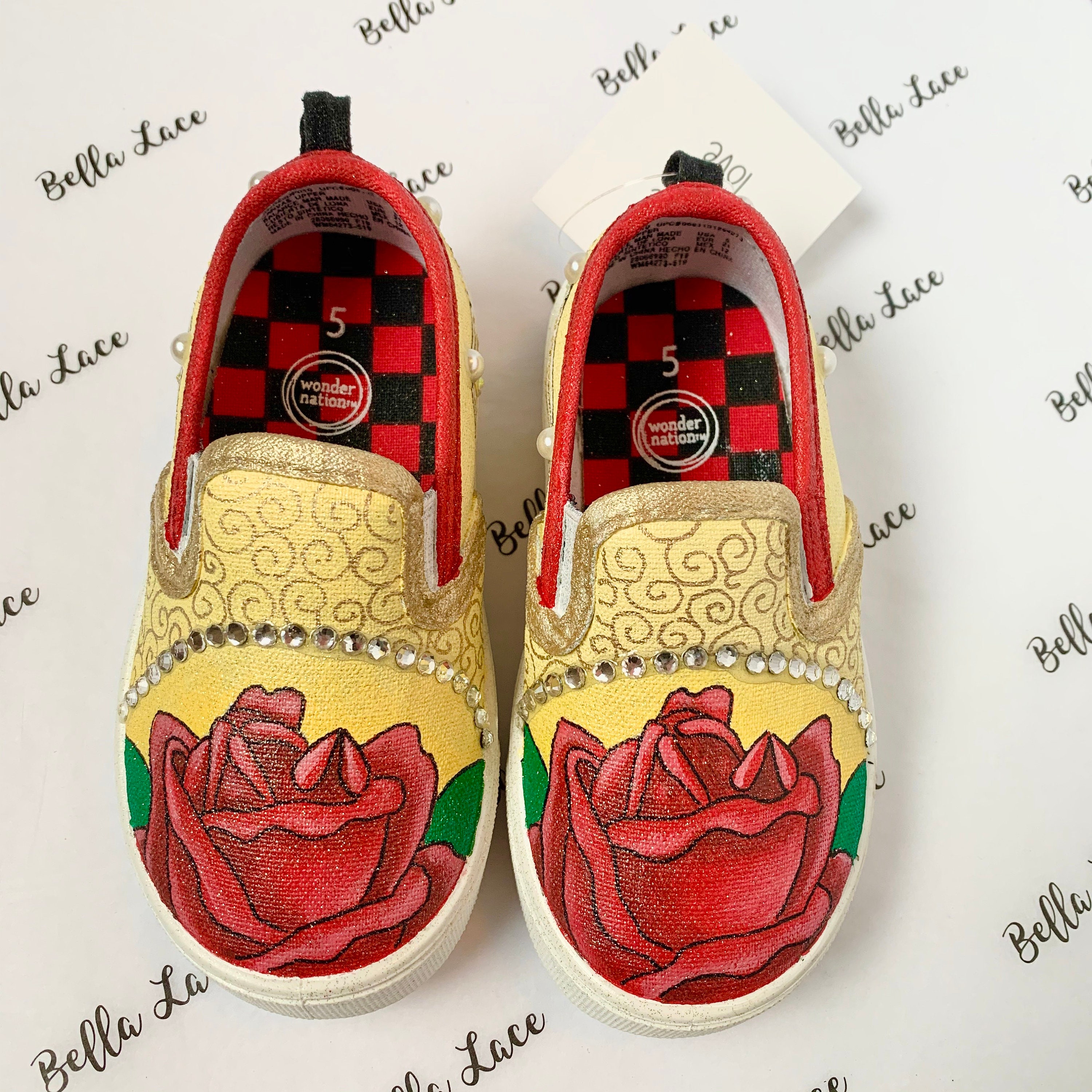 Beauty and the beast shoes custom belle shoes princess Etsy