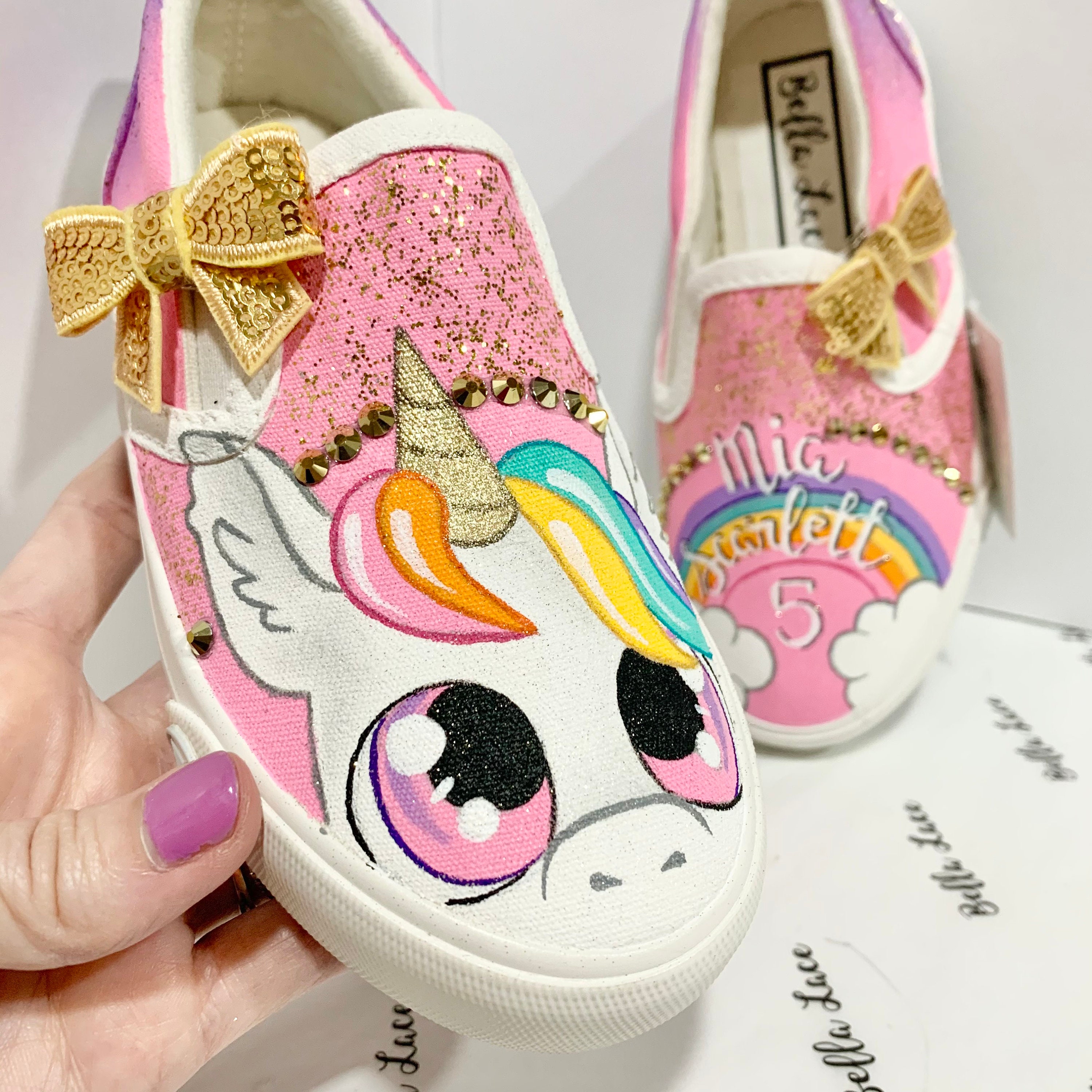 Unicorn shoes unicorn birthday party unicorn theme | Etsy