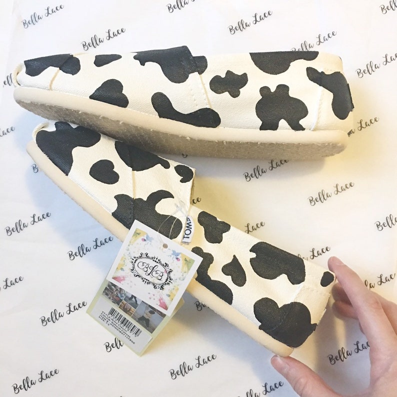 toms cow print shoes