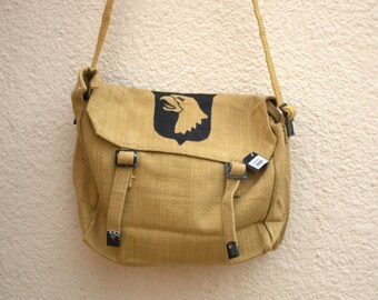 101st Airborne Hand Painted Bag - Low Viz, messenger bag, military style bag