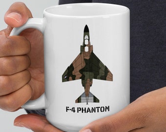 McDonnell Douglas F-4 Phantom II White glossy mug (USA)