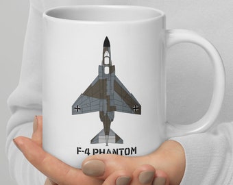 McDonnell Douglas F-4 Phantom II White glossy mug (Luftwaffe)