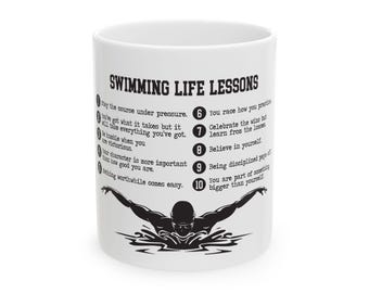 Schwimmbecher Geschenk, Schwimmer-Kaffeetasse, Schwimmer-Team Geschenk, Schwimmgeschenk für Jungen oder Mädchen