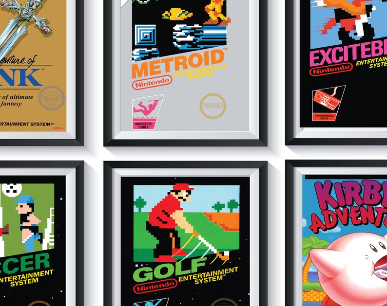 Retro Video Games Art Prints Game Room Decor UNFRAMED Qty 15 Etsy