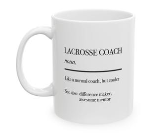Lacrosse Coach Becher Geschenk, Jungen Lacrosse Coach Tasse, lustige Mädchen Lacrosse Coach Geschenk, Saisonende Coach Geschenk, Lax Coach Kaffeetasse