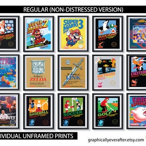 80s Video Games Art Prints UNFRAMED Qty 4 Game Room Vintage 90s Arcade Playroom Gamer Wall Art Decor Retro Dorm Room Man Cave Birthday Gift