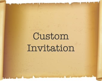 Custom Invitation  - Customize Invitation