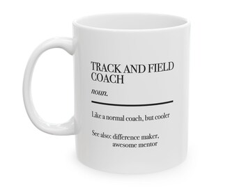 Track Coach Becher Geschenk, Track and Field Coach Cup, lustiges TrackCoach Geschenk, Ende der Saison Coach Geschenk, Winter Spring Track
