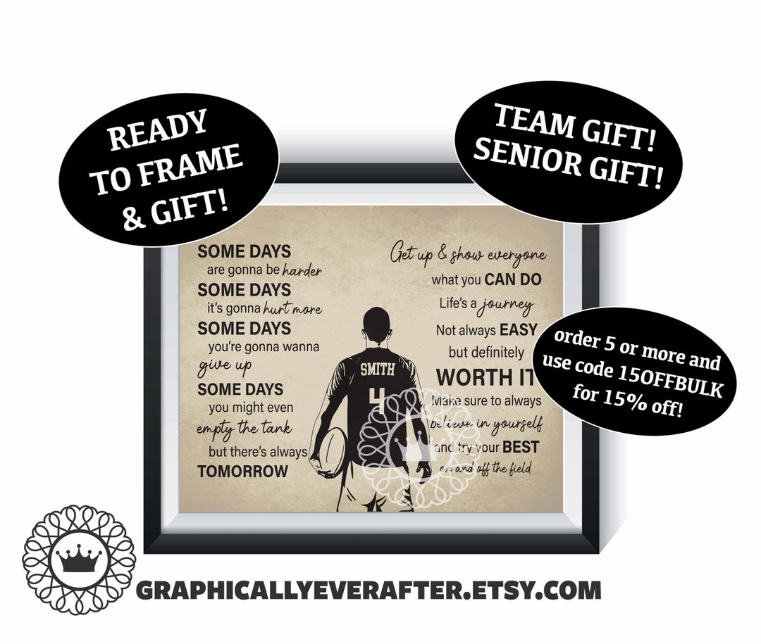 Rugby Inspirational Art Print Qty 1 Boy Rugby Team Poster Inspirational ...