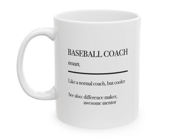Baseball-Trainer-Becher-Geschenk, Baseball-Trainer-Tasse, lustiges Baseball-Trainer-Geschenk, Ende der Saison-Trainer-Geschenk, Jungen-Baseballtrainer-Kaffeetasse
