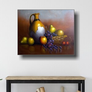 Still Life Art On Canvas, Large Canvas Art, Modern Wall Art, Modern Art, Still Life, Contemporary Home or Office Decor, Canvas Wall Art