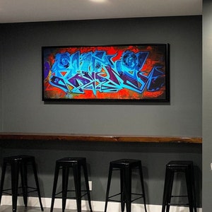 Graffiti, Graffiti Art, Graffiti Wall Art, Graffiti Art Canvas, Graffiti Print, Graffiti on Canvas, Steampunk Art, Urban Art, Street Art