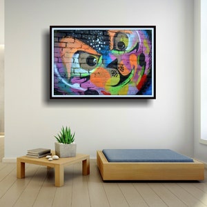 Graffiti, Graffiti Art, Graffiti Art On Canvas, Graffiti on Canvas, Large Graffiti Art, Graffiti Wall Art, Steampunk Art Original, Urban Art