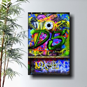 Graffiti, Canvas Wall Art, Graffiti Art, Graffiti Art On Canvas, Graffiti on Canvas, Street Art, Graffiti Wall Art, Steampunk Art Original