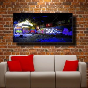 Graffiti Art, Graffiti, Graffiti on Canvas, Street Art, Graffiti Art On Canvas, Steampunk Wall Art, Original Graffiti Wall Art, Urban Art