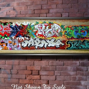 Graffiti Art Canvas Print, Urban Street Art Canvas, Graffiti on Canvas, Modern Abstract Art, Graffiti Wall Art Print, Graffiti Wall Decor