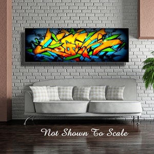 Graffiti, Graffiti Wall Art, Graffiti Art Canvas, Large Graffiti Art, Graffiti on Canvas, Street Art, Canvas Wall Art, Street Art Print