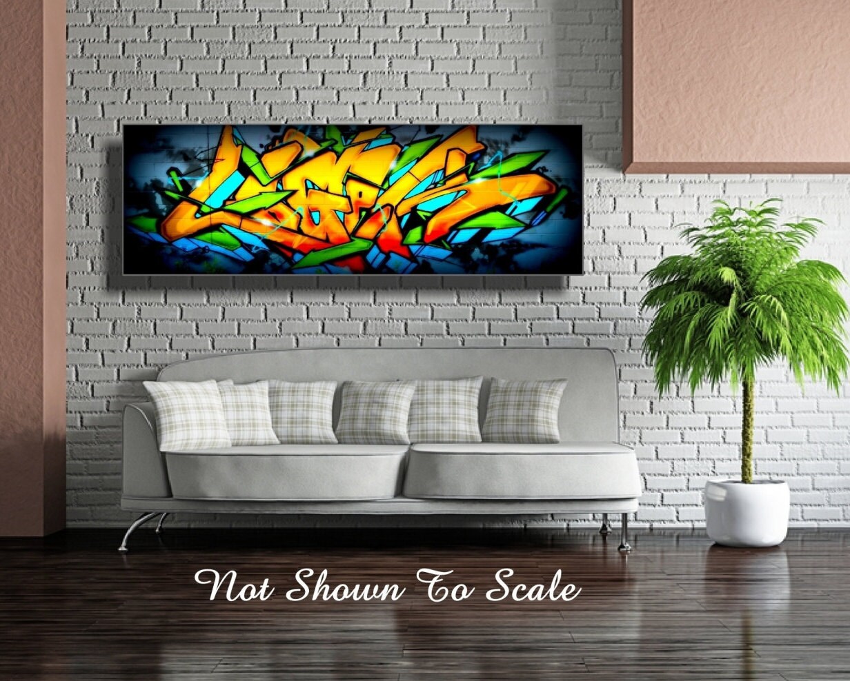 Graffiti Art Canvas Large Graffiti Art Graffiti Graffiti on Etsy